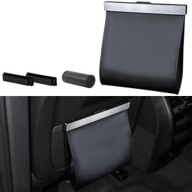 Smart LED Car Trash Can - Leak-Proof Car Garbage Can Bin and Storage Bag for The Back/Front/Console of Any Cars,Sedans, SUVs & Trucks Easy-to-Install Car Garbage Bag