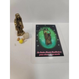Sta Muerte AUXILIADORA PARA ATRAER SER AMADO IMAGEN 1.5" Holy Death-Laminada