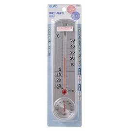 Elpa OS-02 Thermometer/Hygrometer, Wall Mount