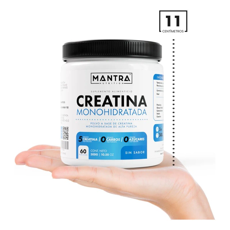 Creatina Monohidratada De 300 Gramos Mantra Nutrition