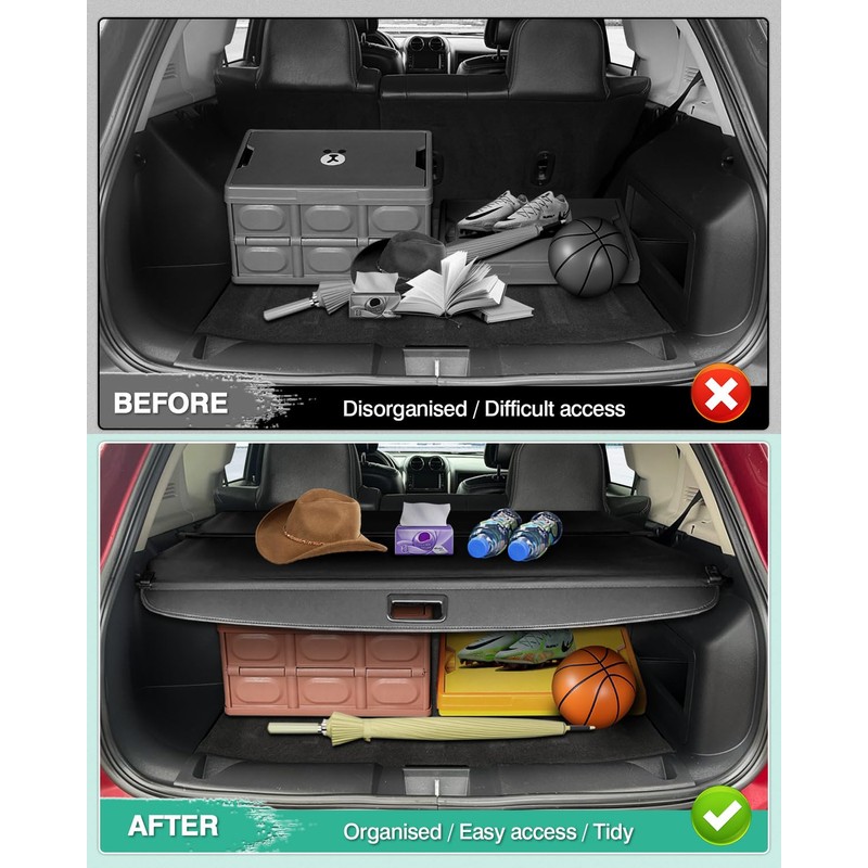 Powerty Cargo Cover for Jeep Patriot & Compass 2007-2016 Accessories