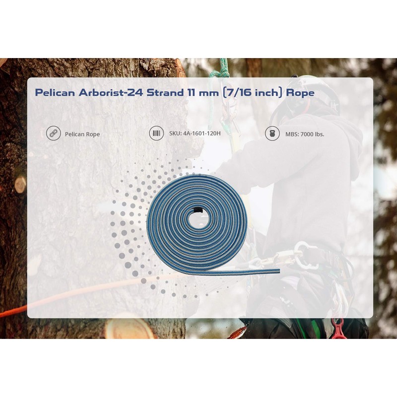 Pelican Arborist-16 Strand 12.7 mm (1/2 inch) Rope - 7000