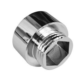 D&D Reducer 3/4" Female to 1/2" Male Thread in Chrome - Chrome Plated Adaptor to Reduce to 1/2" for Shower Hoses Made of High Quality Brass