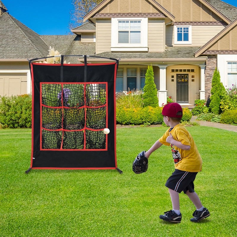 Kapler Pitching Net with Strike Zone - Baseball Softball 9