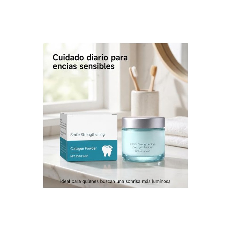 Polvo de Colgeno para Encas, Colgeno en Polvo para Dientes,