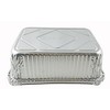 PACTOGO Disposable 5 lb. Aluminum Foil Oblong Take-Out Heavy Duty