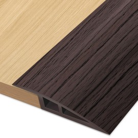 Vinyl-Floor-Transition-Strips Door-Threshold-Ramps, Threshold 3/4~4/5 in, Thresholds Ramps for Doorways, Edge-Reducer Transition-Strip for Door/Floor (Black Walnut, 36 in)