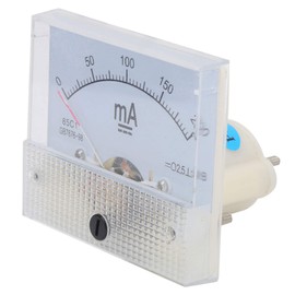 85C1 DC 0-200MA Ammeter Panel Amp Meter Pointer DC Ammeter Head Ampere Meter Analog Current Panel Meter
