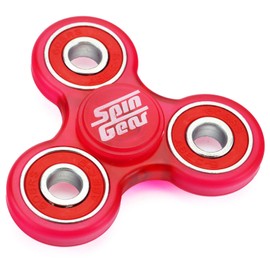 SpinGear Back Again Hand Spinner Tri FS01 (Clear Pink) Stackable