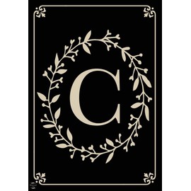 Briarwood Lane Classic Monogram Letter C House Flag Double-Sided House Flag