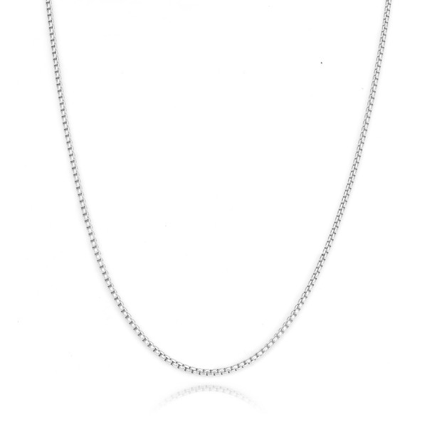 Silver Necklace for men 2mm Box Chain 925 Sterling Silver