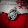 Mecarmy Pocket Keychain Compass, Hiking Survival Compass, Mini Compass Pendant