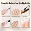 FZANEST Builder Nail Gel Hema Free 15ml, Clear Hard Builder