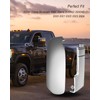 HUQUZN Top & Side Clip-On Front Door Mirror Housing Covers