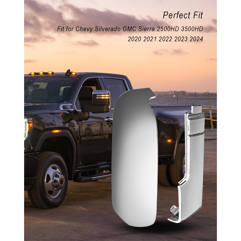HUQUZN Top & Side Clip-On Front Door Mirror Housing Covers