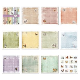 ITD Collection Scrapbooking Package 12 x 12 inches, Scrapbooking Paper, Decorative Paper, Decoupage, Card Making, Paper Size 310 x 320 mm (SLS029)