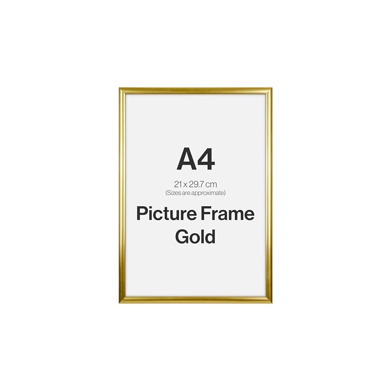 Modern Gold A4 Photo Frame for A4 (21 x 29.7cm)