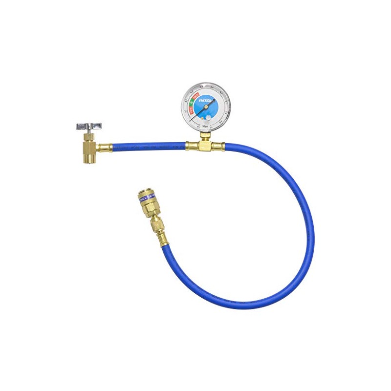 STRAIGHT HFC-134a 27-321 Air Conditioner with Gas Charge Hose Meter