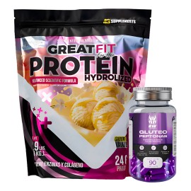 Proteína Para Mujer Hidrolizada 1.8kg + Glúteo Peptonas Kiv