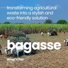 Wrap n Pac 7 inch Round Disposable Biodegradable Bagasse Sugarcane