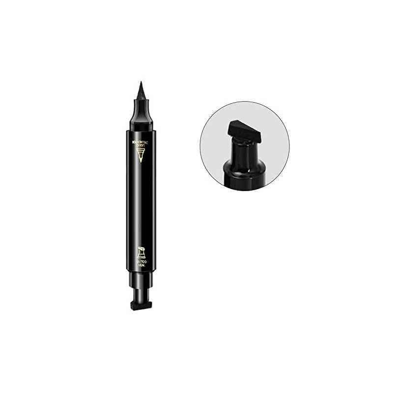 Stamp Eyeliner, Triangular de Doble Cabeza de Secado Rápido Impermeable