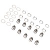 10Pcs XLR Male Socket 4 Pin Metal Panel Mount Male