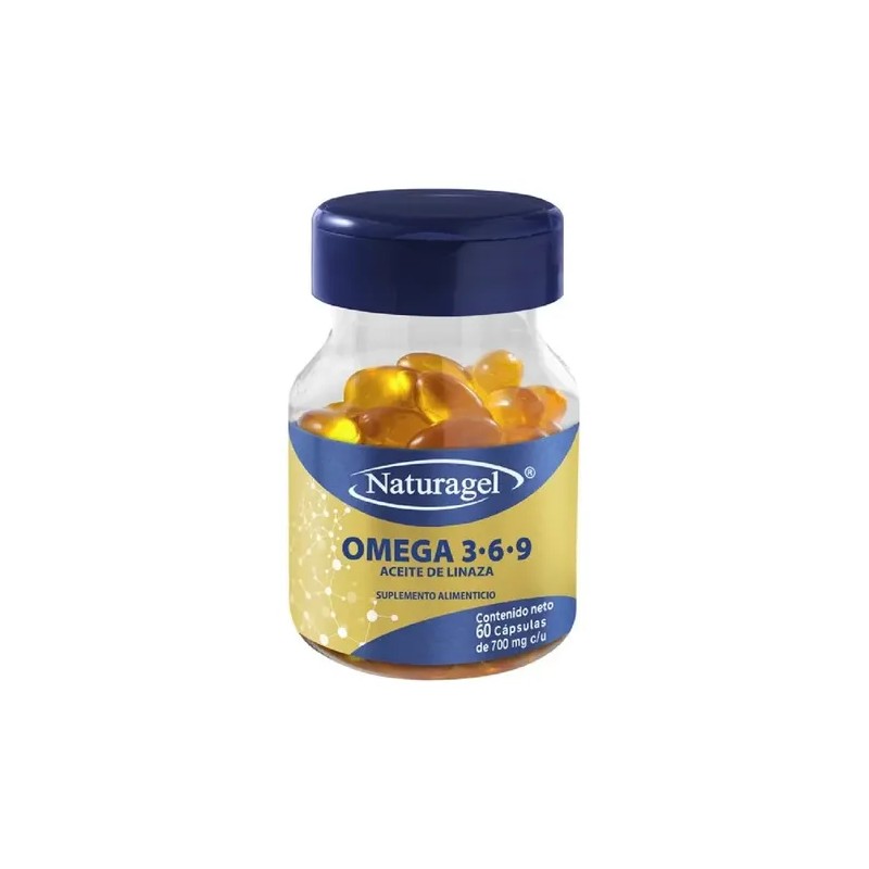 Omega 3, 6 Y 9 C/60 Naturagel/ Aceite Pescado, Linaza,