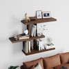yaqew Variable Wood Floating Shelves Set of 4, Wall Cube