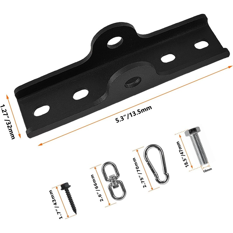 VANROUG Ceiling Hook Hanging, Heavy Duty Bag Hangers, 360° Rotatable