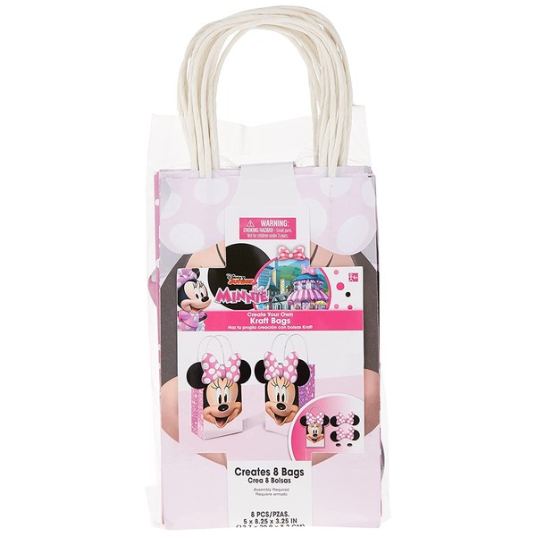 Personalized Minnie Mouse Treat Bags | Multicolor | 8 Pcs.