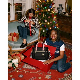 GLORIEROO Deluxe Insulated Lunch Box Bag Women - Leakproof Waterproof Cooler with Multi Pockets Removable Strap for Work Picnic - Teacher Mothers Day Christmas Birthday Gifts