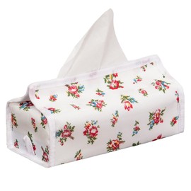Astro 880-73 Tissue Case, White, Floral Pattern, Petite Rose Pattern, Washable, 2-Way Tissue Cover, Hanging, Wall Hanging, Tissue Holder, Paper Towel Holder