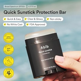 Abib Barra de Protección Solar Rápida SPF50+ 0.77 oz / 22 g (Resplandeciente) | Protector Solar Coreano en Barra, Sin Enmascaramiento Blanco, Bloqueador Solar, Extracto de Centella Asiática, Extracto