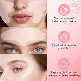 11PCS Parches de Silicona,Colágeno,Contorno de Ojos Antiarrugas Humectantes