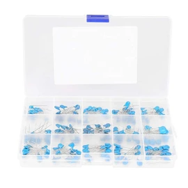 180Pcs 100pF-10000pF 15 Value 1kV High Voltage Ceramic Capacitor Assortment Kit DIY Electronic Circuits with Plastic Box Ceramic Capacitors 1kv