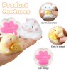 GWAWG Hamster Squishy Toy Cat Paw Shape Squeeze Toy Fufu