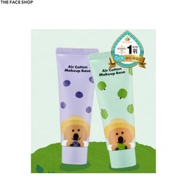THE FACE SHOP Air Cotton Makeup Base SPF30 PA++35g [Dinotang Edition], Color:Lavender