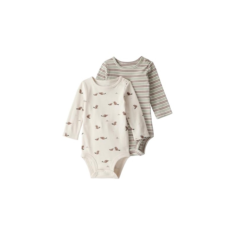 little planet by carter's Baby 2-pack Long Sleeve Bodysuits made