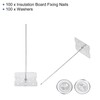 PATIKIL 70mm Perforated Insulation Pins with Round Washer,100 Sets 2in