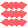 12Pcs SoundAbsorption Panels 8 Grooves Triangle Acoustic Foam Sound Proof