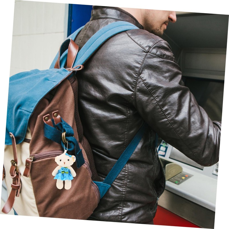 KOMBIUDA Suspending Tiny Bears Keychain Mini Bear Decor 5pcs Decorative