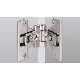 Hettich 46787 HFT Folding Door Hinges for Screwing 180° Die-Cast Zinc Nickel-Plated