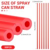 50pcs Spray Can Straws, 4.72in Spray Can Extension Straw Plastic