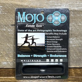 Mojo Future Tech Holographic Wristband Band XL Black 9” Balance Strength