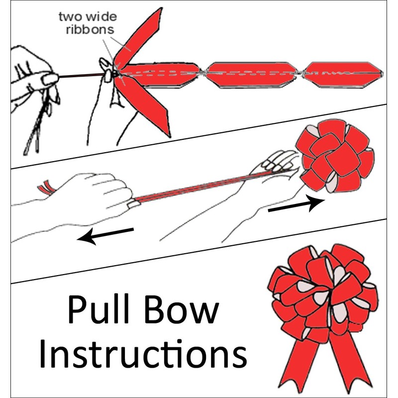 Hampabox GIANT CAR BOW (30cm diameter) + 3 METRES of