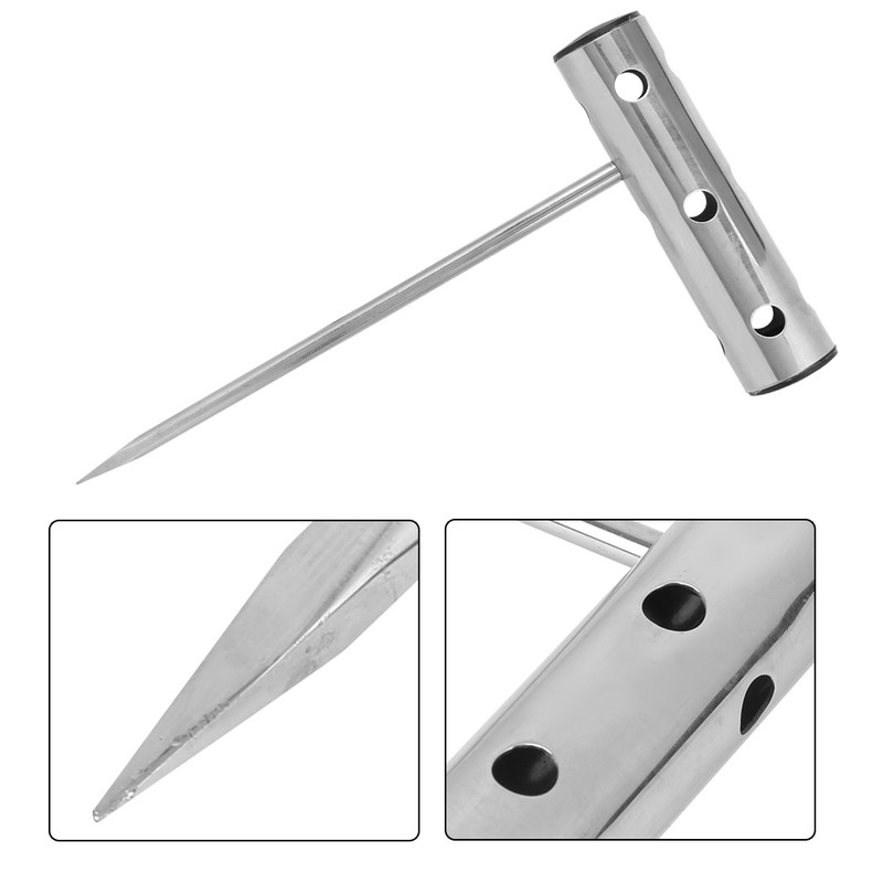 Stainless Steel Take Fish Blood Extraction Tool Harpoon Ice Boating
