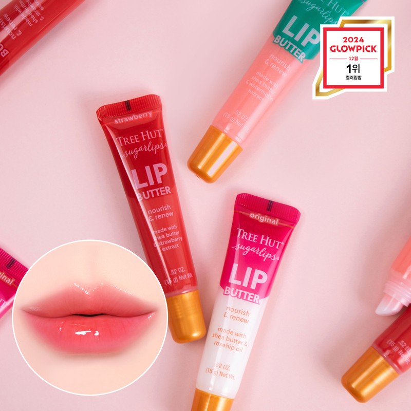TREE HUT Sugar Lips Lip Butter 15g - Strawberry 15g