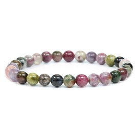 Genuine Gemstone Bracelet with Round 6 mm Beads – Various Lengths – Healing Stone Protective Stone Bracelet Lucky Charm Talisman Gift, Gemstone, Gemstone