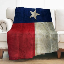Levens Texas Flag Throw Blanket Gifts for Women Girls Boys, Retro Decor for Couch Bed Sofa Travelling Camping, Birthday Christmas Soft Cozy Lightweight Blankets for Kids Adults Twin 60"x80"