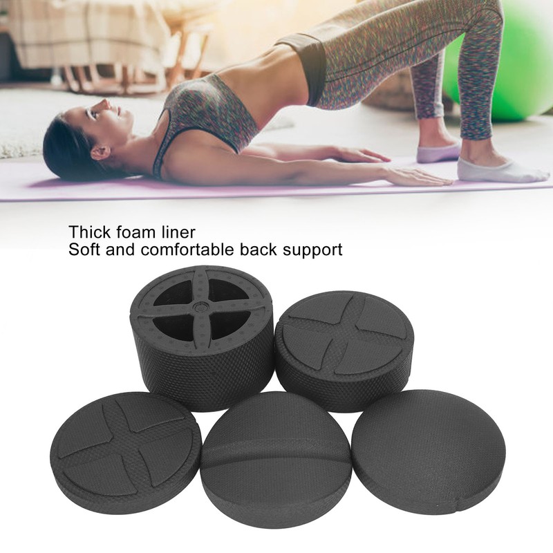 Back Stretcher Muscle Relaxation Adjustable Yoga Lumbar Support Spine Board